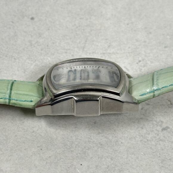 Invicta Lupah Womens Watch 29mm Tank Style MOP Dial Green Leather New Battery - Picture 2 of 13